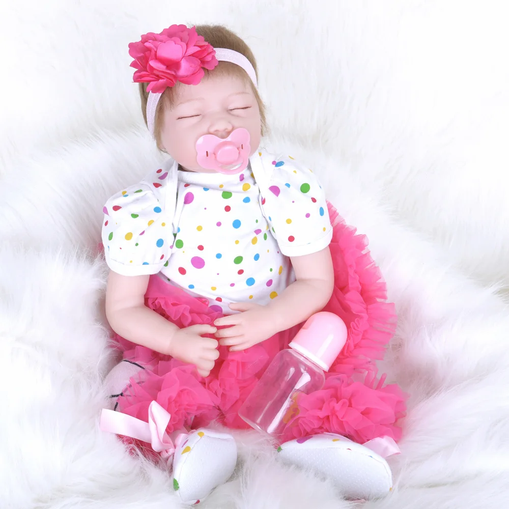 

55cm Silicone Reborn Baby Boy Doll Toys 22 inch Cheap Toddler Babies Doll Kid Birthday Gift Present Girls Play House Boneca