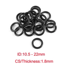 Нитрильный Каучук o-образный кольцо уплотнительное кольцо резиновый уплотнитель идентификатор прокладок 10,5 11 11,2 11,5 11,8 12 12,5 12,8 13 13,2 13,5 14 15 15,6 22 мм x CS1.8mm