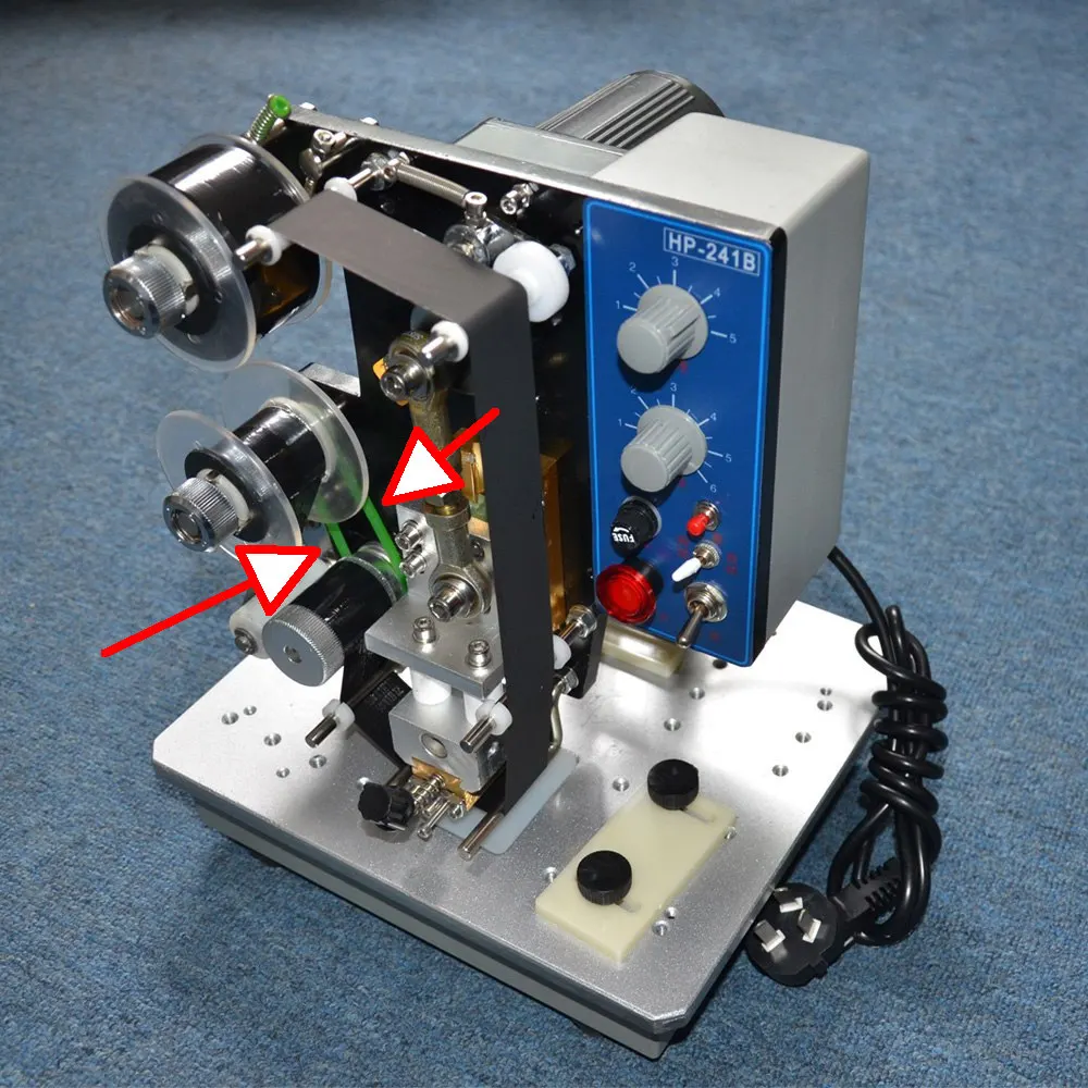 

241B type ribbon date batch coding machine spare parts on plastic bags