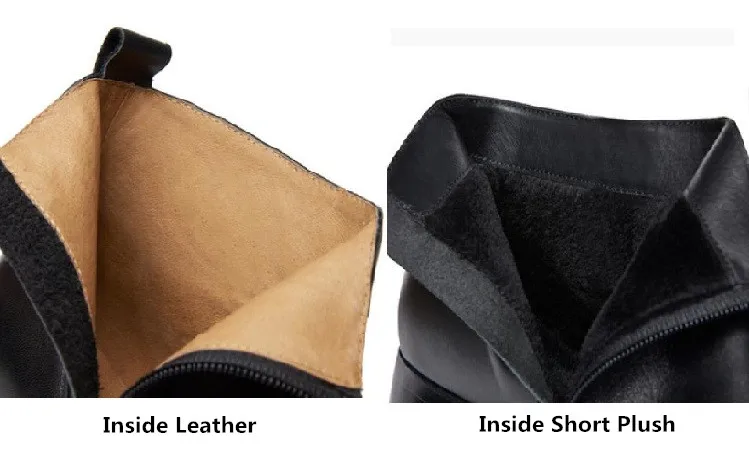 Autumn winter mens pointed toe genuine leather ankle boots men high heels quality wedding dress shoes career work boots botas 44