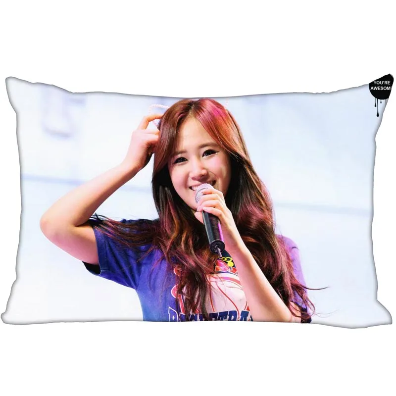 10 Новое поступление KPOP star custom Yuri printed атласная Наволочка логотип две стороны более Размеры 35x45 см, 40x60 см, 50x75 см - Цвет: 10