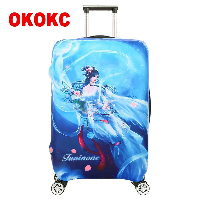 Плотный эластичный чехол OKOKC для чемодана треугольный модный защитный на