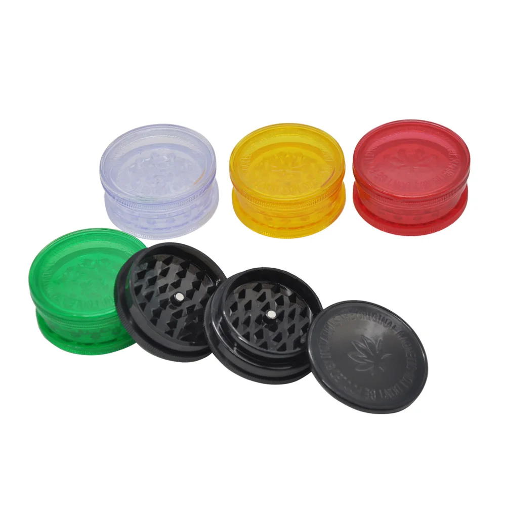3 Layers Plastic Herb Grinder Herb Grinder Tobacco Spice Crusher Hand
