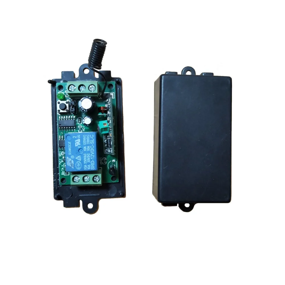 

DC 9V 12V 24V 1 CH 1CH RF Wireless Remote Control LED Light Motor Pump Switch System Receiver,315/433 MHz