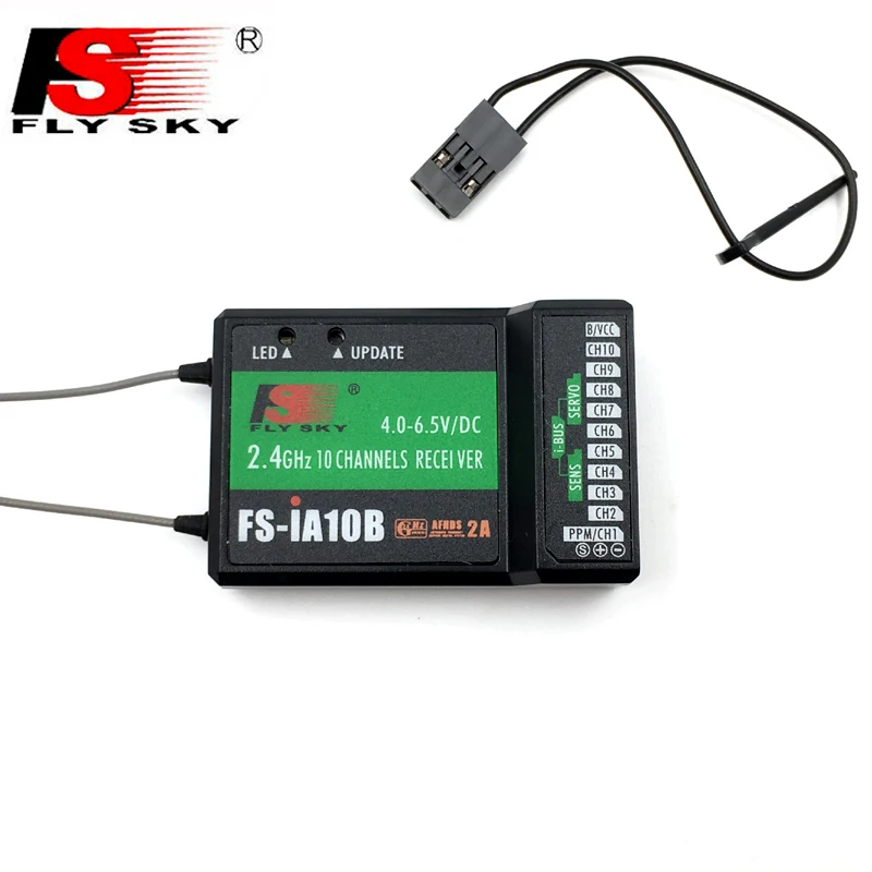 

Flysky 2.4G 10CH FS-iA10B 10 Channels Receiver support FS-I10 FS-I6 FS-I6S F4-IS Transmitter for FPV RC Helicopter Quadcopter