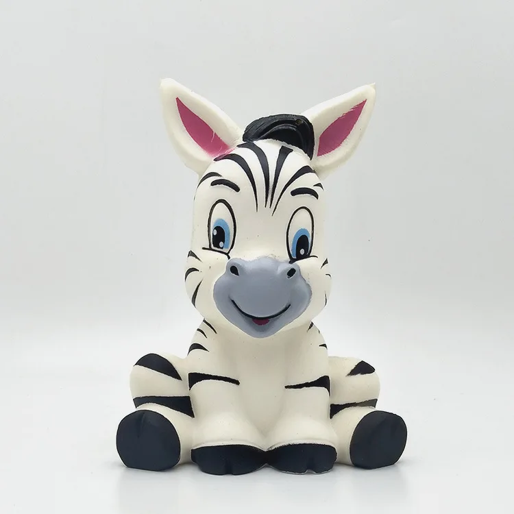 

2019 Creative Cartoon Slow Rebound Zebra Toy SquishyPU Simulation Animal Rebound Novelty Vent Decompression European Toys Gifts