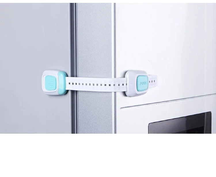 Trava de Segurança Botão de Armário da Porta do Banheiro Multifuncional Dupla Gaveta Bebê Criança Geladeira Anti Clipe 10 Pcs 6 de Armário Da Porta Do Banheiro