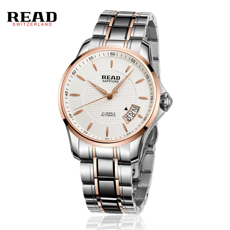 READ watches date business Men 2019 Mechanical Watch Automatic Role Date Fashione luxury Submariner Clock 8045 relogio masculino
