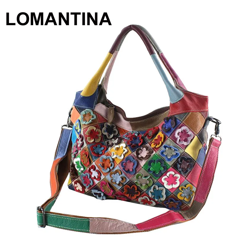 LOMANTINA Flowers Style New Casual Handbags Women Messenger Bag