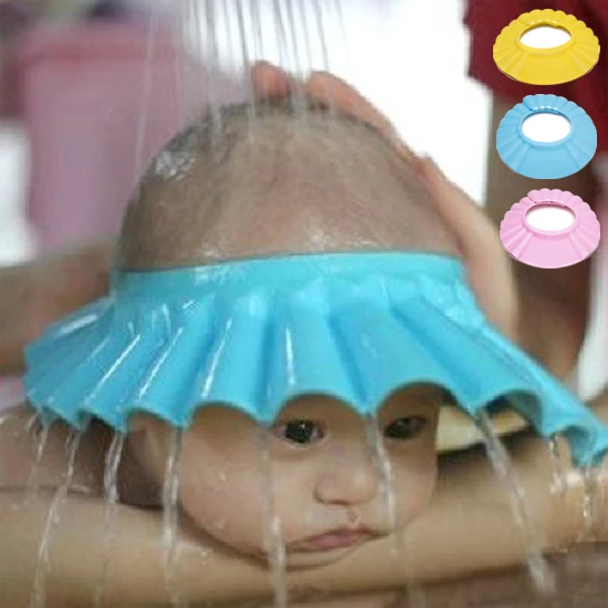 1Pcs Soft Baby Kids Children Shampoo Bath Shower Cap Adjustable Baby