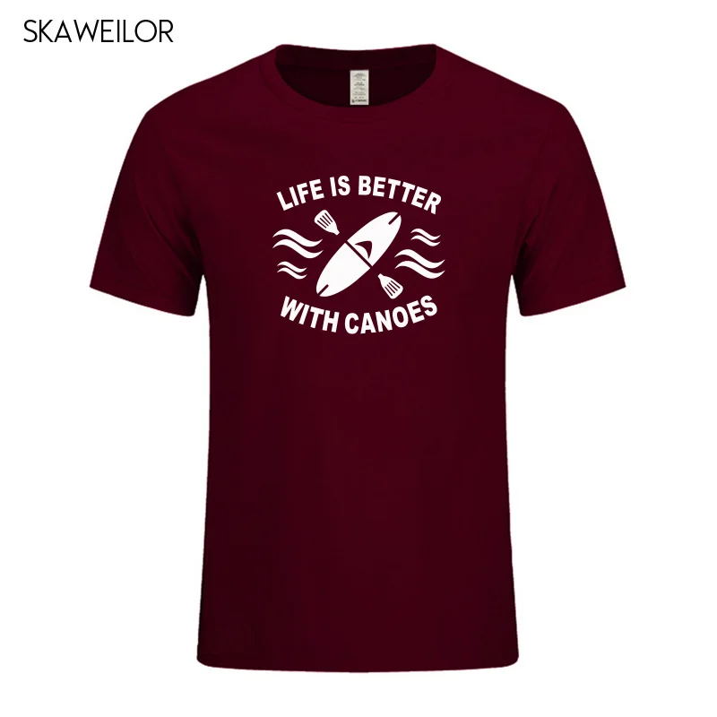 Life Is Better With Canoes T-shirts Canoeing Kayaking Paddle Oar Funny Birthday Gift Short Sleeves Fashion T Shirt Men Clothing Life Is Better With Canoes T-shirts Canoeing Kayaking Paddle Oar Funny Birthday Gift Short Sleeves Fashion T Shirt Men Clothing