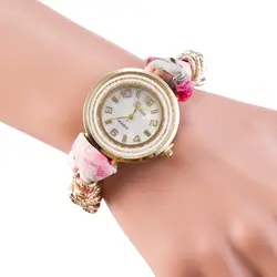 Лидер продаж Мода Женева Марка Золотой браслет часы Для женщин женские повседневные платья кварцевые наручные часы Relogio Feminino