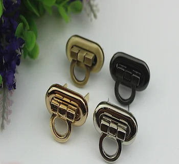 

Luggage hardware accessories Golden die-casting twist lock Mortise lock butterfly lock Bag bag lock
