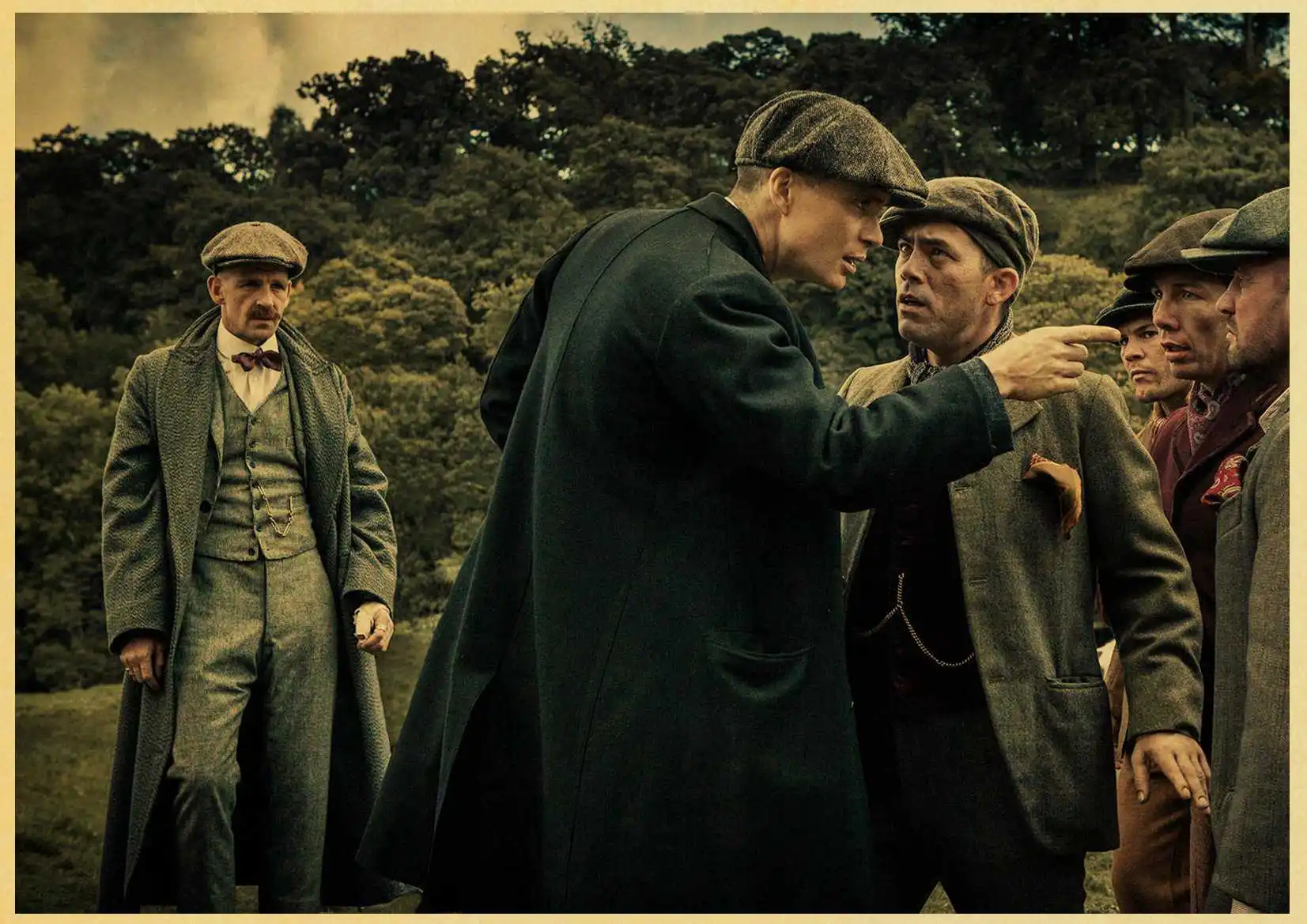 Сериал tv peaky blinders плакат настенный Декор печать на крафтовой бумаге Ретро плакат Настенный декор romm