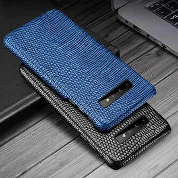

Lizard Pattern Genuine Leather Case For Samsung Galaxy S10/ S10 Plus Luxury Slim Hard Protective Back Case Cover For Samsung S10