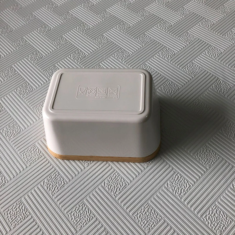 Фарфоровый эмалированный масло соль блюдо коробка Хранитель контейнер для хранения с бамбуковой крышкой