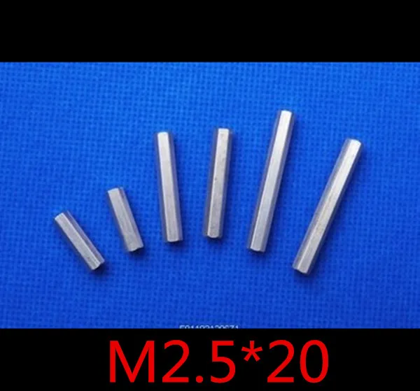 20pcs/lot M2.5*20 m2.5 x 20 Aluminum Hex Spacer Standoff For RC Partin