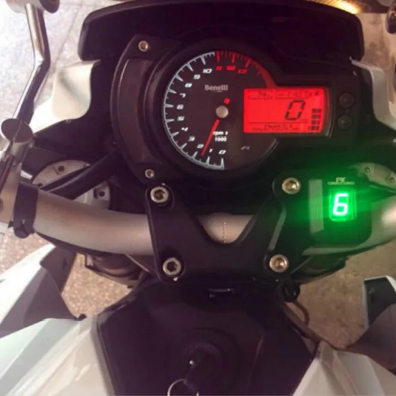 0 6 section WATERPROOF LED motorcycle gear indicator speedometer gear