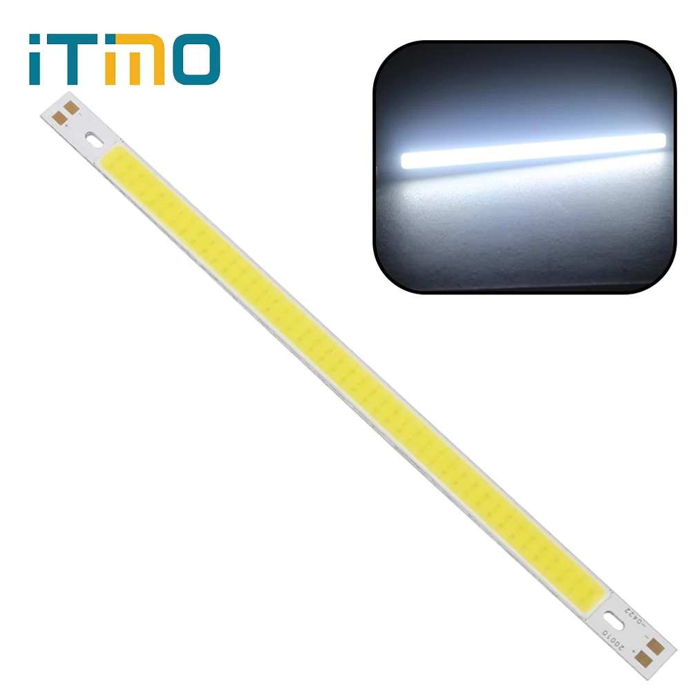 

iTimo 200 x 10MM 12V-14V Warm White Pure White LED Strip Light Lamps Bulb Super Bright 10W 1000LM COB For DIY