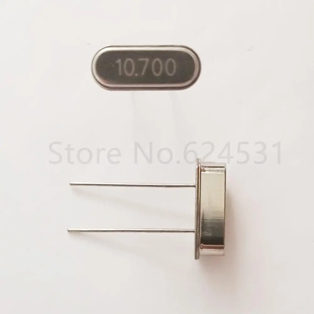 Free shipping 100pcs Quartz crystal resonator crystal 10.7M 10.7MHz HC