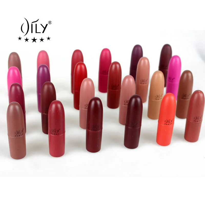 

AILY Brand Beauty Waterproof Makeup Lipstick 24 Colors Long Lasting Lip Kit Matte Lip Cosmetics Women Lips lipstick matte
