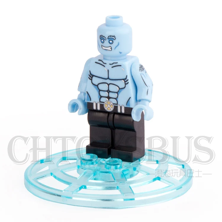 Iceman Робер Бобби с базой X MEN Apocalypse Marvel Super Heroes модель Мстителей строительные