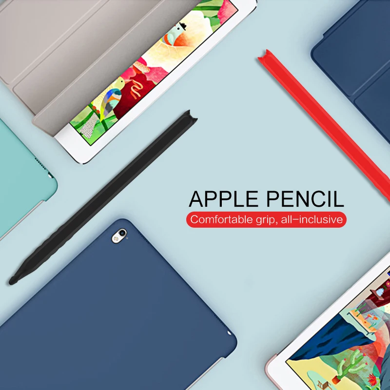 Чехол для Apple Pencil 2, iPad Pro, чехол-карандаш для планшета с сенсорным наконечником, держатель для сенсорной ручки, стилус, 360, полный защитный чехол, сумки