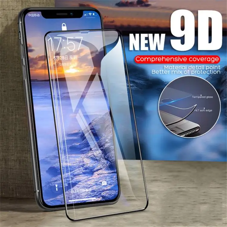 

9D Tempered Glass Protector for iPhone 6 6S 7 8 Plus Full Cover