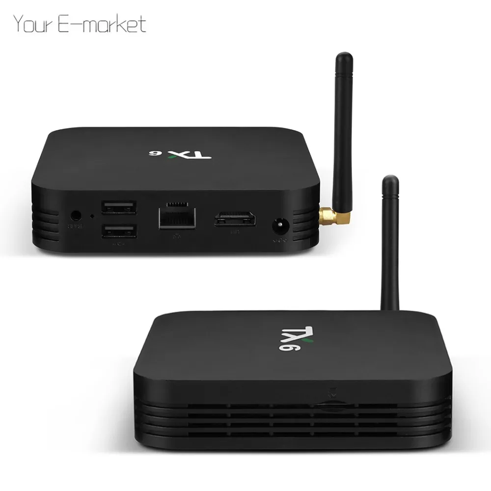 Tanix TX6 ТВ Android 9 0 Smart коробка DDR3 4G 32G Allwinner H6 4 ядра Декодер каналов кабельного