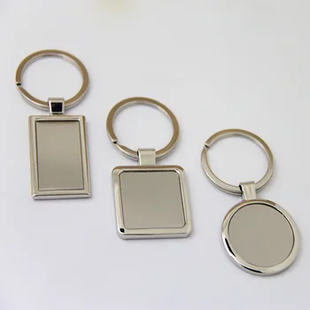 

50Pcs Blank Circle Metal Key Chain Promotion Keyring Gift Customize Logo Print Key Tags- Free Shipping