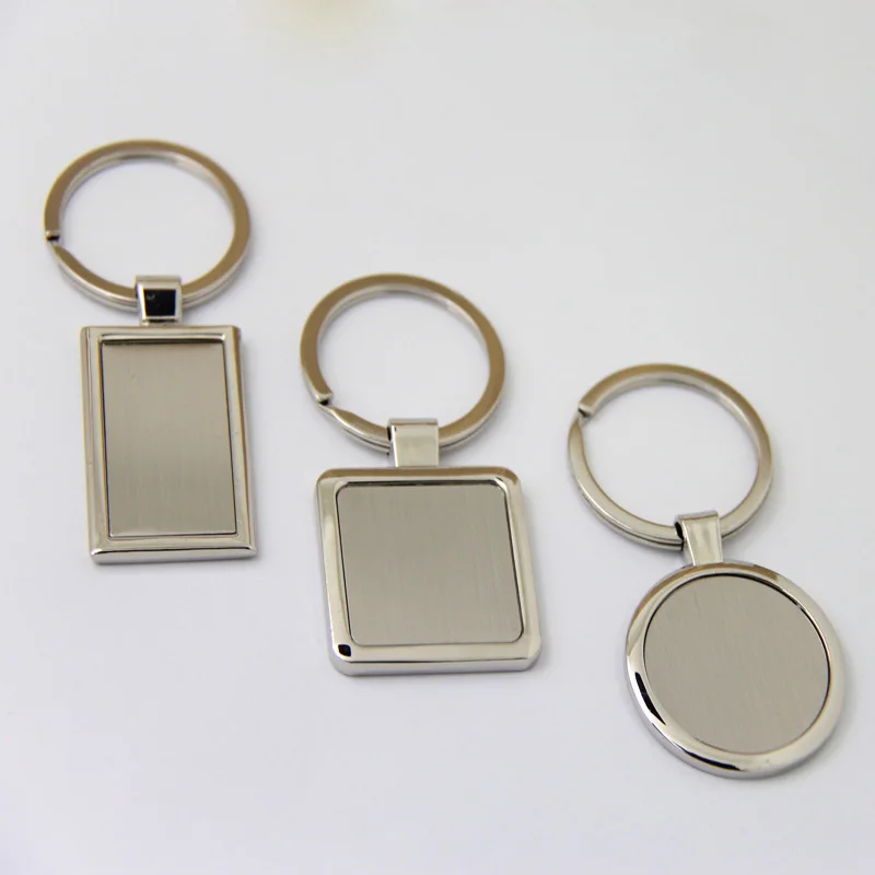 50Pcs-Blank-Circle-Metal-Key-Chain-Promotion-Keyring-Gift-Customize ...