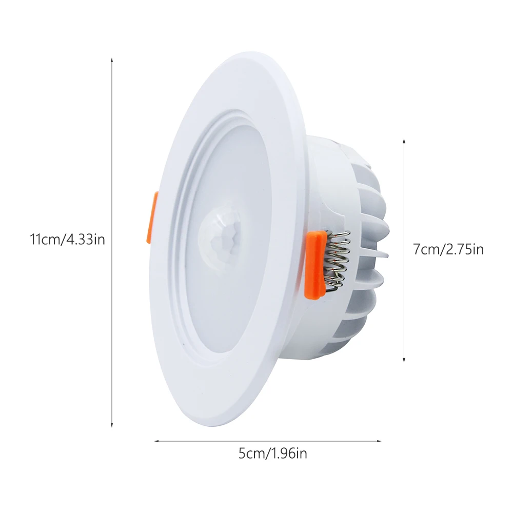 DONWEI ИК датчик движения 5 Вт светодиодный ночник Авто Вкл/Выкл Точечный светильник для гостиной кухни прихожей лестницы подвала
