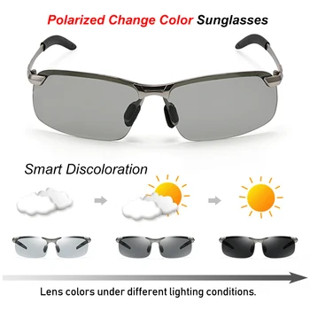 

Men's Polarized Sunglasses UV 400 Day Night Vision Driving Glasses Change Color SunGlasses Outdoor Sports Eyewear Driving Goggle