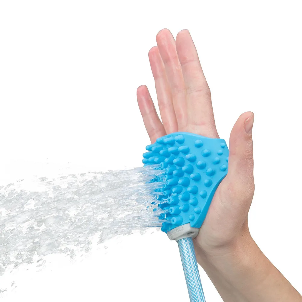 

Pet Bathing Tool Pet Shower Sprayer and Scrubber in-One Shower Bath Tub and Outdoor Garden Hose Compatible Dog Cat Horse Gro