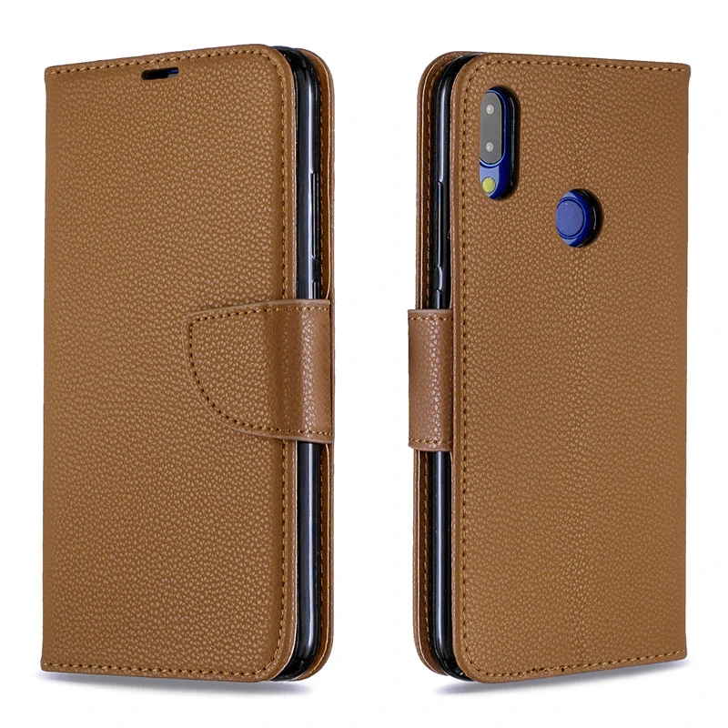Личи Роскошный чехол из ТПУ и силикона чехол для Xiaomi Redmi 7 7A 6A 6 Note 7 K20 Pro винтажный кожаный бумажник держатель для карт защитный чехол