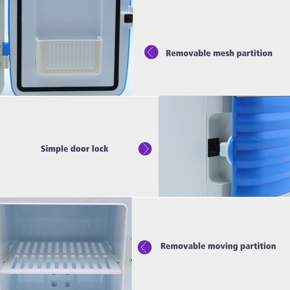 2 в 1 Мини Портативный холодильник 4L кулер теплее холодильник для автомобиля Офис белый красные, синие зеленый 12 В
