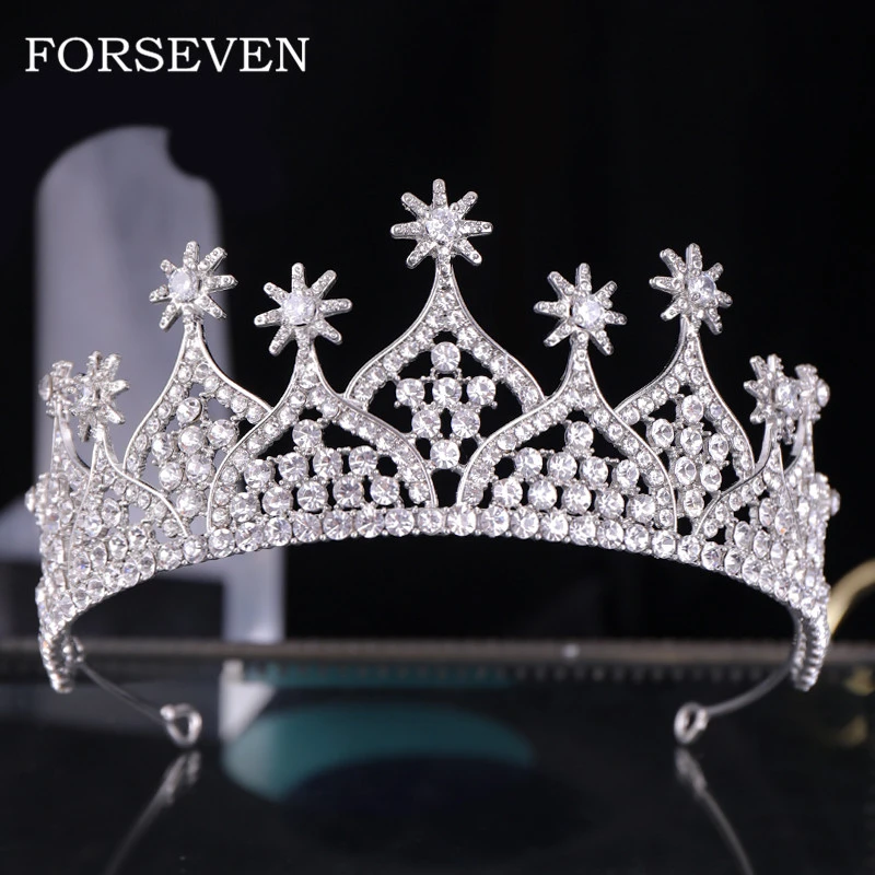 Diadema De Novia Corona De Tiara De Boda Con Flores De Crist Diadema De Novia Corona De Tiara De Boda Con Flores De Crist