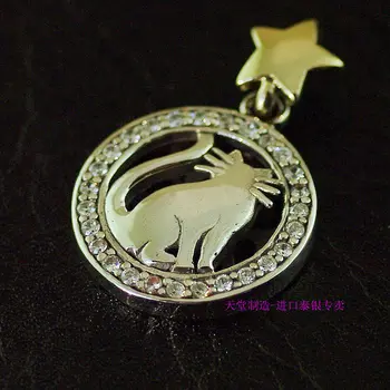 

925 Sterling Silver Girls style, genuine new new cute cat pendants