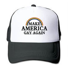 Hittings мужские толстовки с надписью «Make America снова гей забавные сетчатая спинка бейсбольные кепки черный