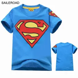 Saileroad/3 до 9 лет Дети Детские Обувь для мальчиков футболки из хлопка для маленьких мальчиков Футболки футболка 3 цвета Обувь для мальчиков