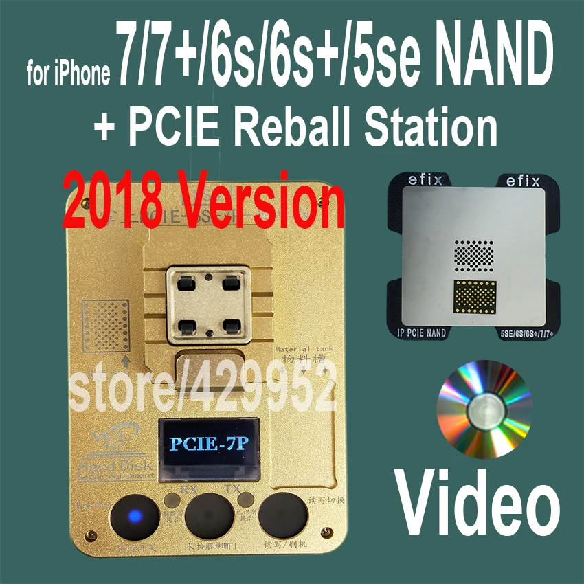 

2018 Version PCIE NAND Flash Chip Programmer Tool Kits Machine Fix Repair HDD IC Serial Number for iPhone 5SE 6S 7 Plus iPad Pro