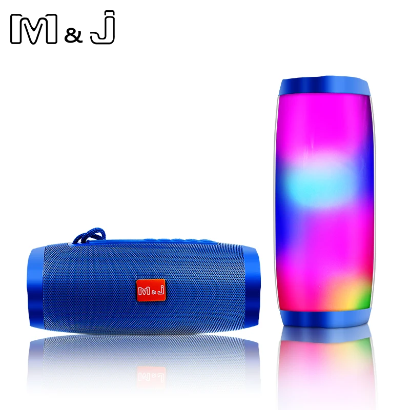 Sem fio bluetooth alto falante led portátil