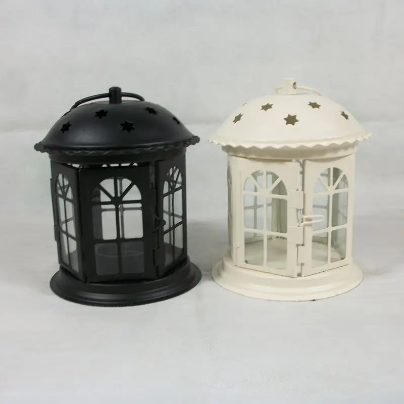 Марокканский декор стеклянная полая звезда портативный винтажный металлический