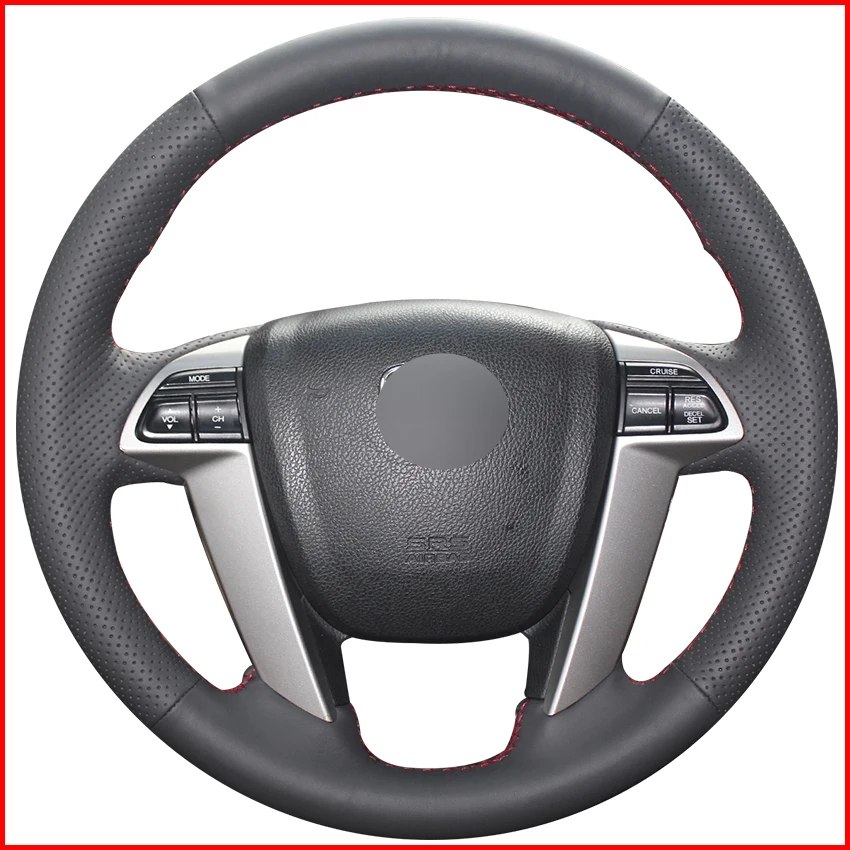 Us 19 19 20 Off Mewant Black Artificial Leather Car Steering Wheel Cover For Honda Accord 8 2008 2013 Odyssey 2011 2016 Pilot 2011 2015 Interior In