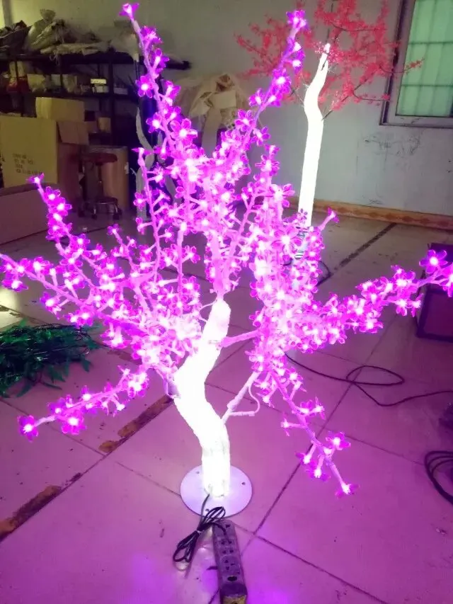 Outdoor Waterproof Artificial 1 M Led Cherry Blossom Tree Lamp