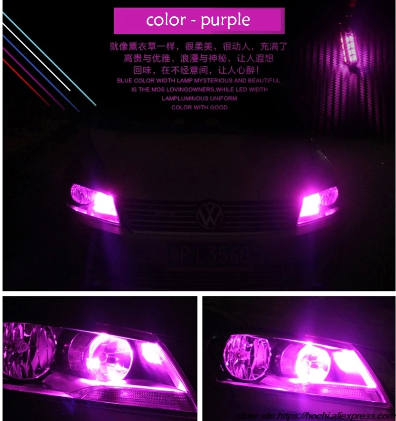 Newest T10 W5w Ultra Bright Led Car Interior Light Led Chip