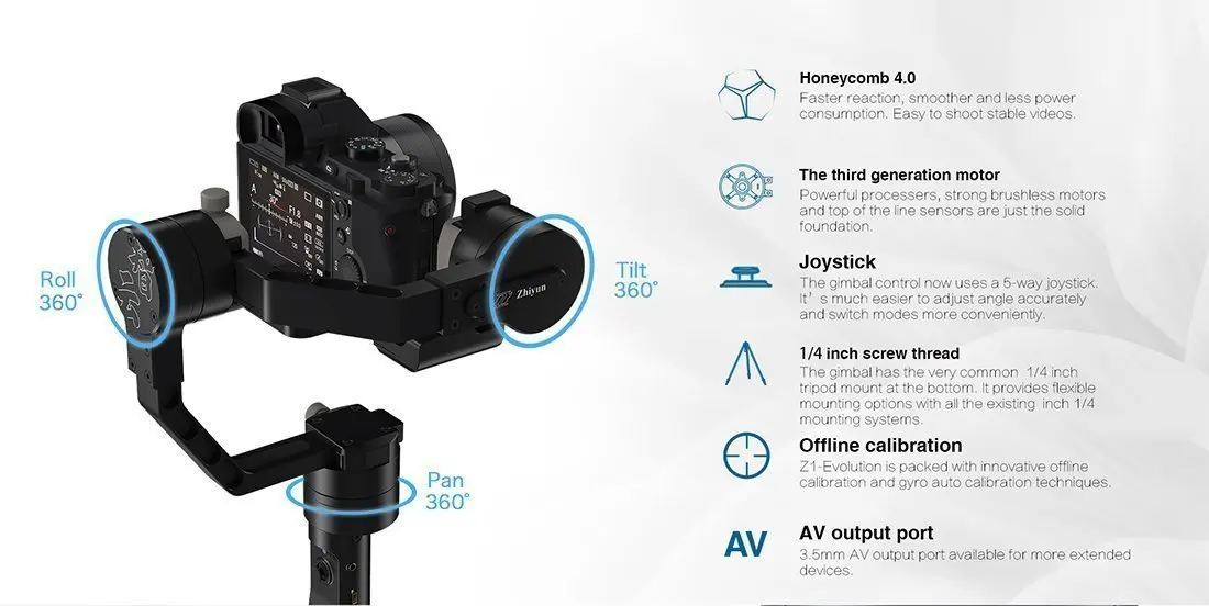 Может корабль из Германии) Zhiyun кран v2 3 оси карданный стабилизатор для Nikon Canon sony Камера w/Мини-Штатив ж/Сумка