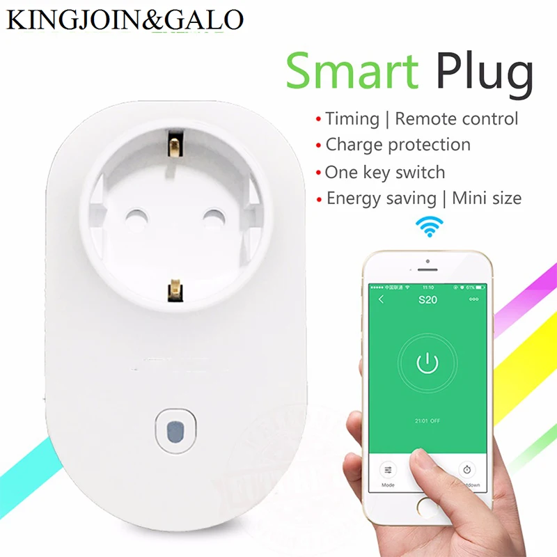 Home Automation EU Standard Smart Power Socket Plug 4G/WiFi Remote Control Switch for Smartphones Home Automation EU Standard Smart Power Socket Plug 4G/WiFi Remote Control Switch for Smartphones