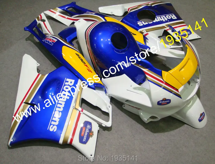 Carenado комплект для Honda CBR600 F2 1991 1992 1993 1994 CBR 600 91 92 93 94 сине белые желтые комплекты