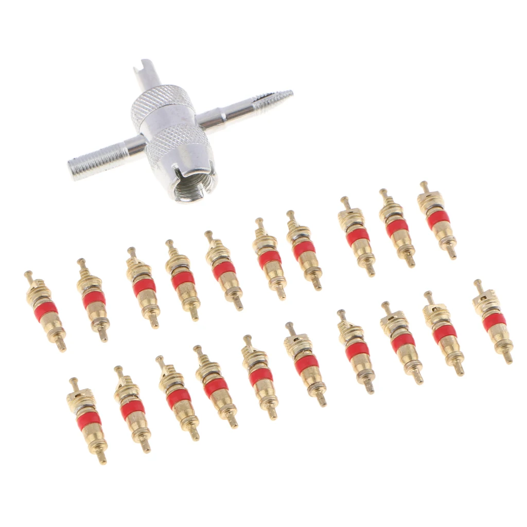 21Pcs Tyre Tire Valve Stem Core Part Replaces For Car Truck Motorcycle Bike More durable, safe and reliable